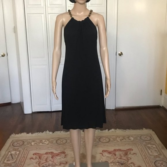 Yigal Azrouel black dress with chain neckline - Picture 2 of 10